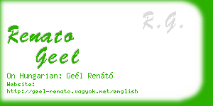 renato geel business card