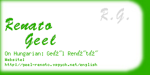 renato geel business card